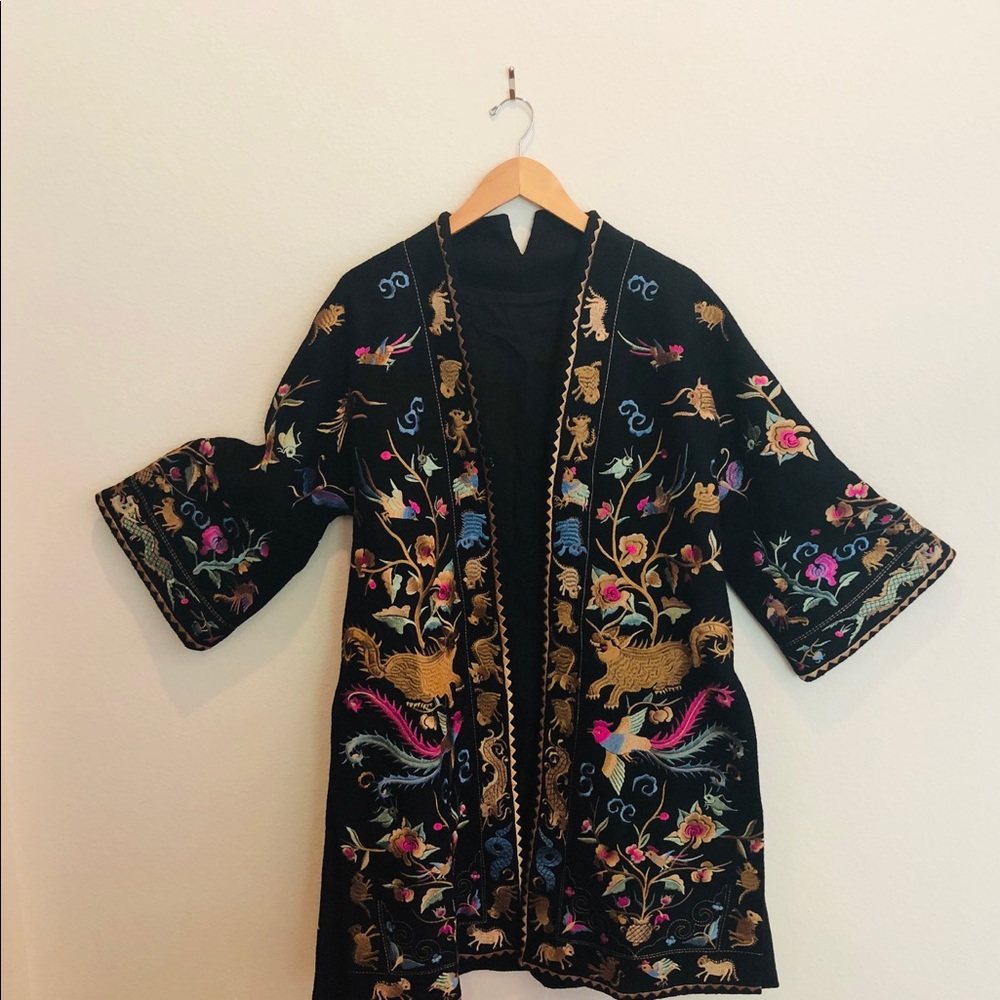 Gorgeous Embroidered Wool Coat